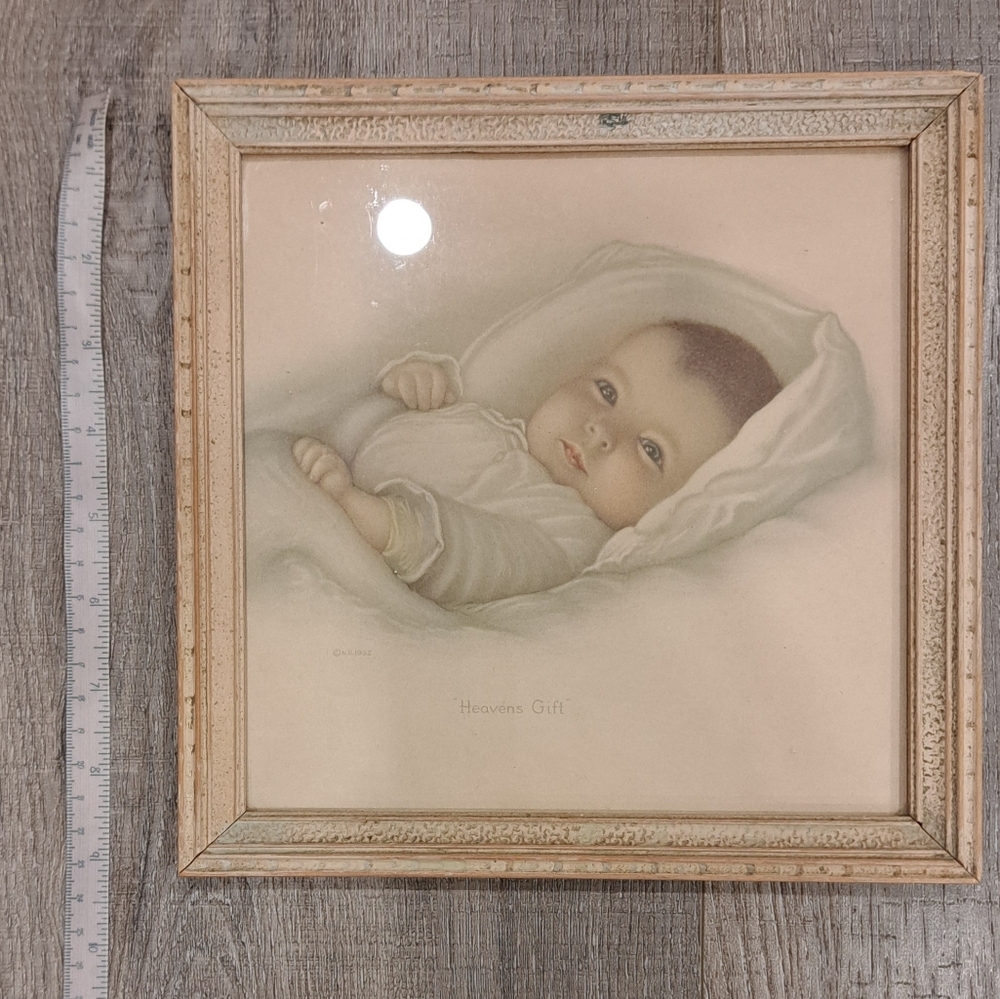 VINTAGE 'Heavens Gift' Framed Print - Picture 3 of 8